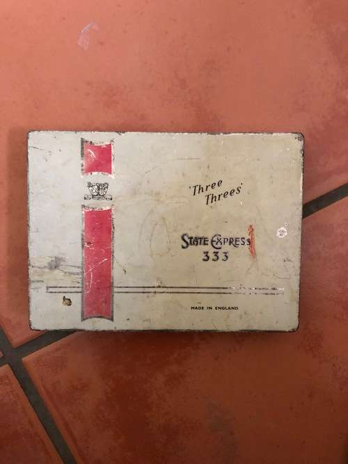 Vintage Three threes State Express 333 cigarette tin